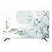 KANLVU Modern Dekoration Tv Abdeckung, Tv-Gehäuse Schutz Universal Staubschutzhülle Elastisch Bildschirmschutz Für 42-85-Zoll-Fernseher(80-85 inch,Bamboo)