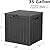 TARKARI 30 Gallon Lockable Resin Deck Box, Waterproof & UV-Resistant Outdoor Storage Box for Outdoor Cushion Storage and Outdoor Delivery Storage, Black
