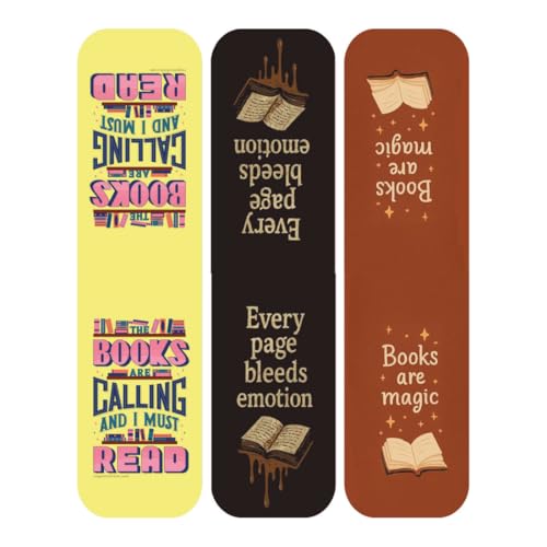 Image of Zesta Magnetic Bookmark Set of 7 | Aesthetic Book Mark for Reading | Cute Anime Bookmarks for Kids, Students | Book Accessories for Novels, Gifts for Readers(Booknerds Magnetic Bookmarks, 9X2.5 Cms)