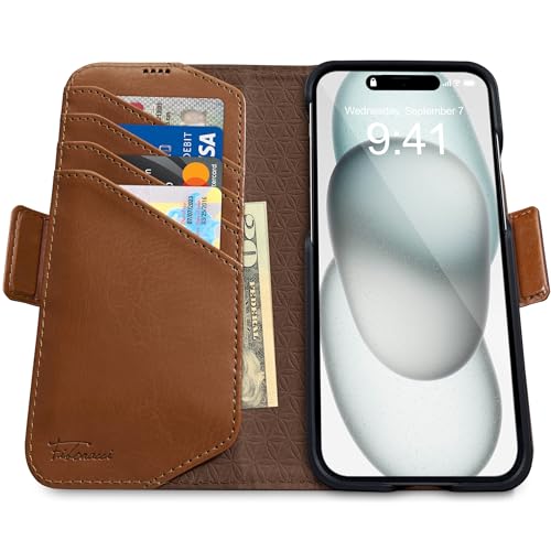 dreem Wallet Case for iPhone 15 Plus, Revolutionary Vert/Hor Phone Stand - Image 2