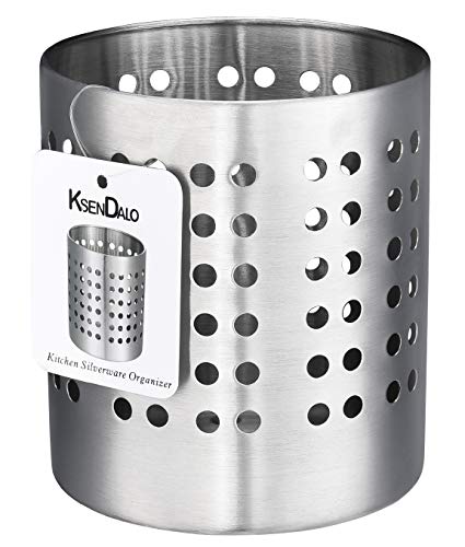 Utensil Holder Stainless Steel, KSENDALO Silverware Drying Holder,Utility for Kitchen Home and Office