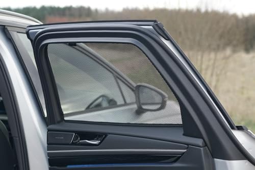 Satz Car Shades kompatibel mit Volkswagen ID.7 Tourer 2024- (6-teilig) Passgenaue Sonnenschutzblenden
