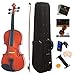 ï»¿Mendini By Cecilio Violin For Kids & Adults -Â 4/4Â MVÂ Natural Varnish FinishÂ Violins, Student or Beginners Kit w/Case, Bow, Extra Strings, Tuner, Lesson Book - Stringed Musical Instruments