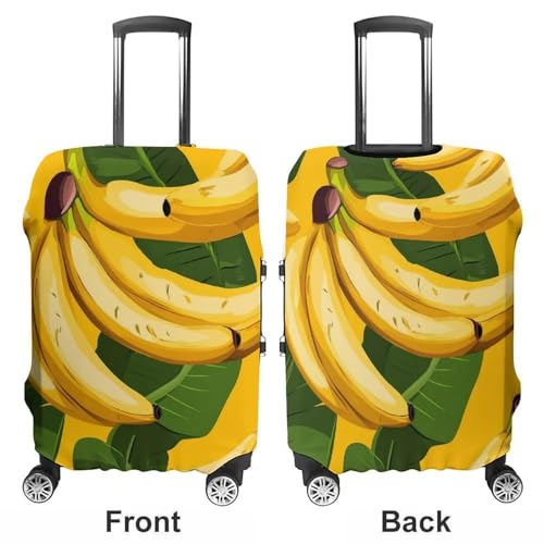Banana Print Travel Luggage Cover Suitcase Protector Baggage Covers for Men Women L3