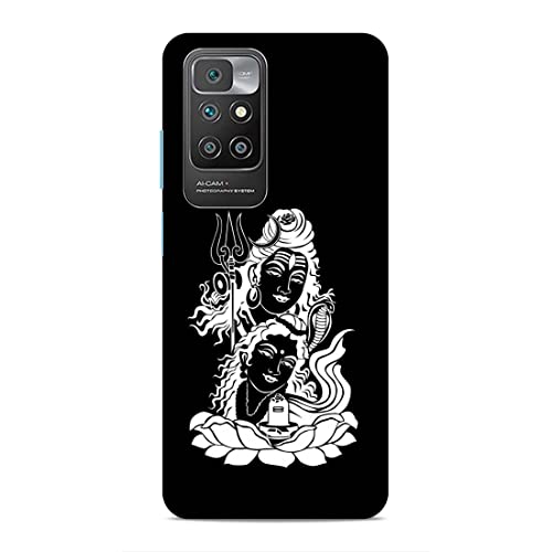 Image of Printed Mobile Back Hard Case Cover for Xiaomi Redmi 10 Prime | Mahadev, Shiv Ji, Bhole Baba, Trishul -2199