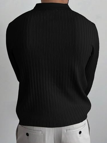 Image of Noble Monk Relax Fit |Textured| Lycra | Polo Neck T-Shirt