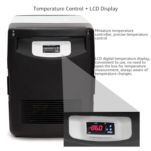Image of Lab Freezer, Ultra Low-Temp Refrigerators, -40℉-122.8℉, 0.8 Cu.Ft, Small 110V Freezer, Mini Countertop Refrigerator, Suit for Laboratory Storage, Scientific Research