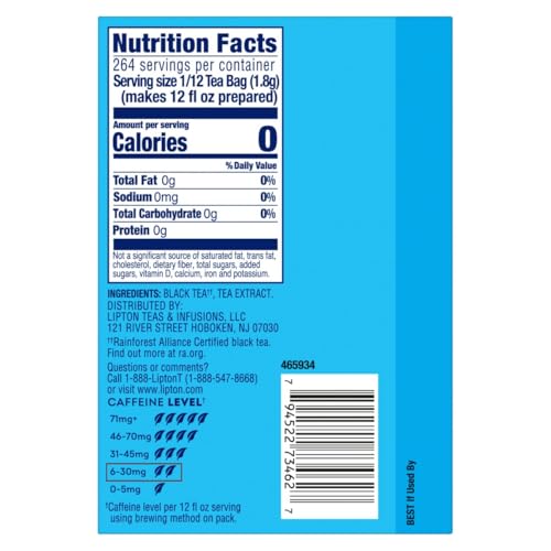 Image of Lipton Cold Brew Iced Tea Bags, Gallon Size Zero Calories, Easy-To-Make with no boiling needed, 22 Total Tea Bags