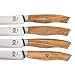 Mercer Culinary Olive Wood 4-Piece Steak Knife Set