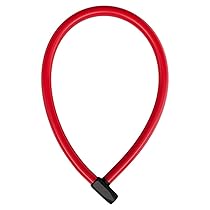 ABUS Lucchetto a cavo 4408K – Cavo in acciaio lungo 65 cm con rivestimento in plastica – Lucchetto per bicicletta con livello di sicurezza 2