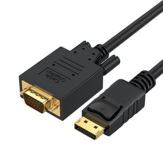 ULTRABYTES DisplayPort to VGA Cable, DP to VGA Gold Plated DP Male to VGA Male Cord For Monitor, Projector, Desktop, Laptop, PC, HDTV, Black (B0BP2NX69W) Amazon Price History, Amazon Price Tracker