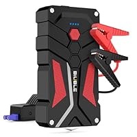 BIUBLE Jump Starter 5000A Car Battery Booster Jump Starter 12V Portable Power Pack (up to 9.0L Gas or 8.5L Diesel Engine), Car Starter Power Bank with LED Flashlight,Force Start