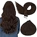 Ugeat Extension Biadesive Capelli Veri Biadesivo Tape Extensions Adesive 20 Fasce #4 Marrone Scuro Seamless Tape Estensioni Remy Capelli Biadesivo 30cm 1.5G/PC 30GR/Pacco