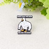 Mess With The Honk You Get The Bonk Buff Goose Pin Brooch, Silly Goose Meme Enamel Pin, Funny Gift For Sassy Friend Gym Rat, Aggressive Bird Humor Lapel Badge, Sarcastic Animal Accessories