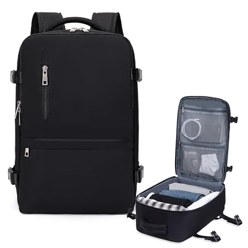 Xkdoai Zaino 40x20x25 per Ryanair 20L Nero