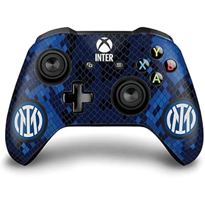Head Case Designs Officially Licensed Inter Milan Home 2021/22 Crest Kit Vinyl Sticker Gaming Skin Decal Cover Compatible With Xbox One S/X Controller