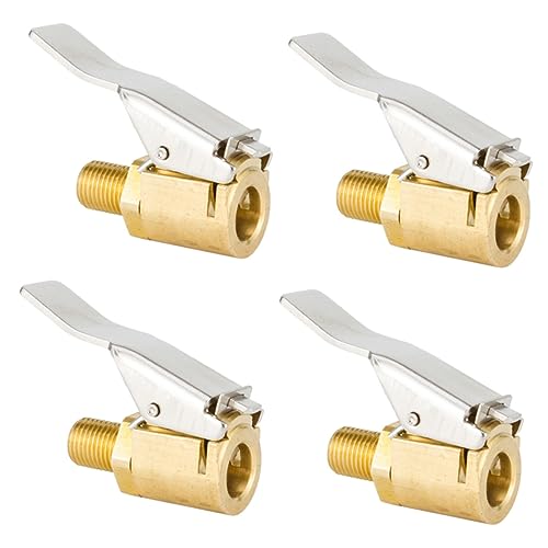 OUNONA 4pcs Tire Air Chuck Thread Nozzle Quick Head Adapter for Car Pump Universal Fit for Easy Installation