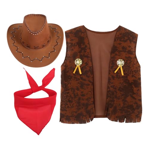 Costume western cow-boy adulte marron pour vos soirées déguisées et carnaval