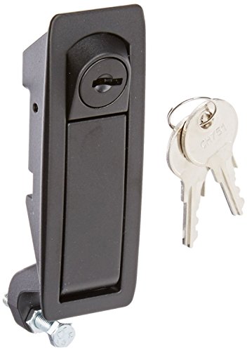 Southco C2-32-25 Series Powder Coated Zinc Alloy Adjustable Lever Hand Operated Compression Latch, 0.20" Thick, 0.04"-0.94" Grip Range, Black (Pack of 6)