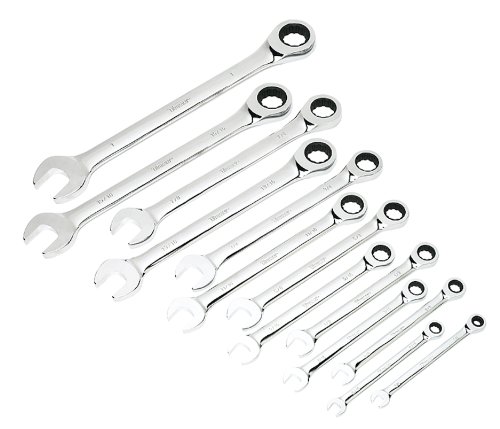 Titan 17354 13-Piece Ratcheting SAE Combination Wrench Set