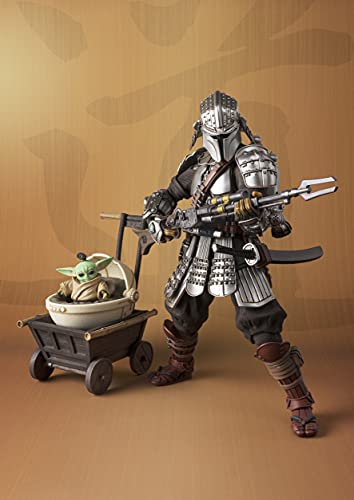 Image of TAMASHII NATIONS - Star Wars: The Mandalorian - Ronin Mandalorian & Grougu (Beskar Armor), Bandai Spirits MEISHO Movie Realization Action Figure