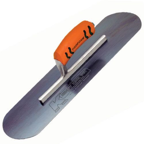 Kraft Tool CF295BPF Blue Steel Pool Trowel with ProForm Handle, 20 x 5-Inch