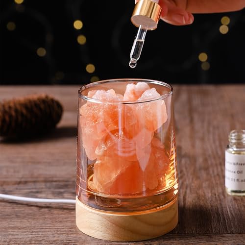 Himalayan Salt Stone Essential Oil Diffuser - Lavender Essential ...