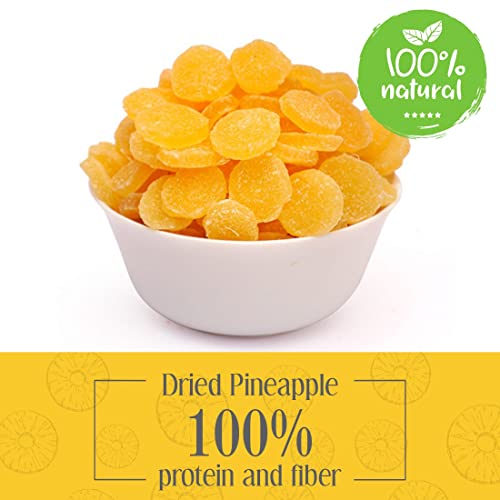 Image of 20-20 Dry Fruits Dried Pineapple Jar 400g (200g*2)| Dehydrated Fruit | Rich in Vitamins A & C | Supports Immune Health & Digestive Wellness | Vegan | No Preservatives| No Added Sugar (Pack of 2)