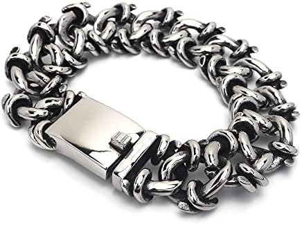 ヴィンテージ シルバー 925 メンズ ブレスレット 超重量 103g 銀