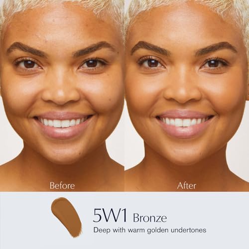 Estée Lauder Double Wear Sheer Matte Foundation SPF 19 | 12-Hour Wear, 1.0 Fl Oz, 5W1 Bronze - Image 3