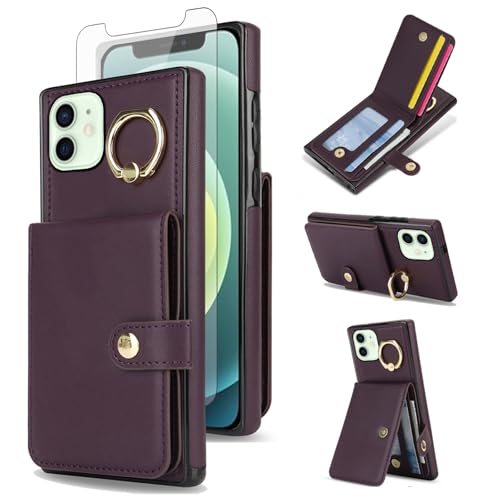 Coque iPhone 12 Pro Asuwish Étui Portefeuille 6.1 Pouces