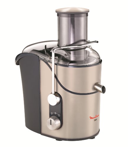 Moulinex JU655H Entsafter XXL mit 1200 W, champagne / grau Moulinex JU655H Entsafter XXL mit 1200 W, champagne / grau