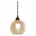 Modern Glass Globe Chandelier E26/E27 Base Kitchen Island Pendant Lighting Brushed Brass Vintage High Adjustable Hanging Light for Bedroom, Living Room, Entryway, Hallway
