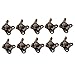 SOLUSTRE 10Pcs Right Angle Furniture Corner Metal Holder Corner Code Fastener Cupboard Corner Joint Name Shelf Holder Cabinet Corner Bracket Corner Bracket Quick Loading