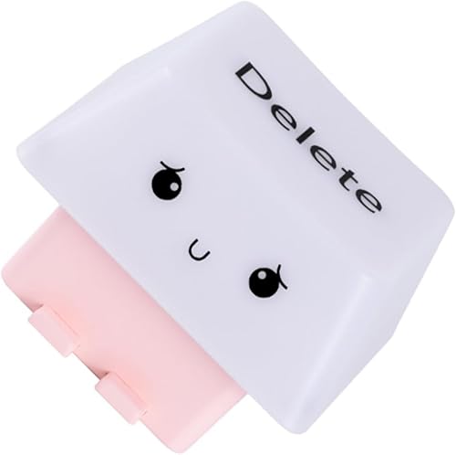 Creative Deletes Keycap Lamp USB Rechargeable Moods Light with Adjustable Brightness Phone Holder for Bedroom Dorm