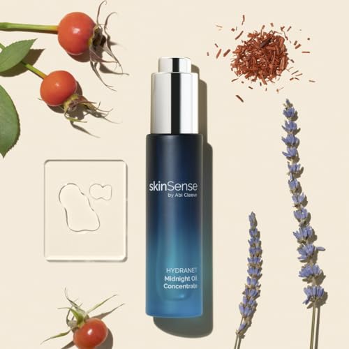 SkinSense Hydranet Midnight Oil Concentrate 30ml, Luxury Face Treatment, Aromatherapy, Night Repair Serum - Image 3