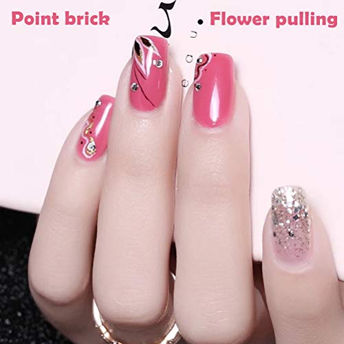 5 Pezzi Pennelli Unghie, Penelli per Unghie