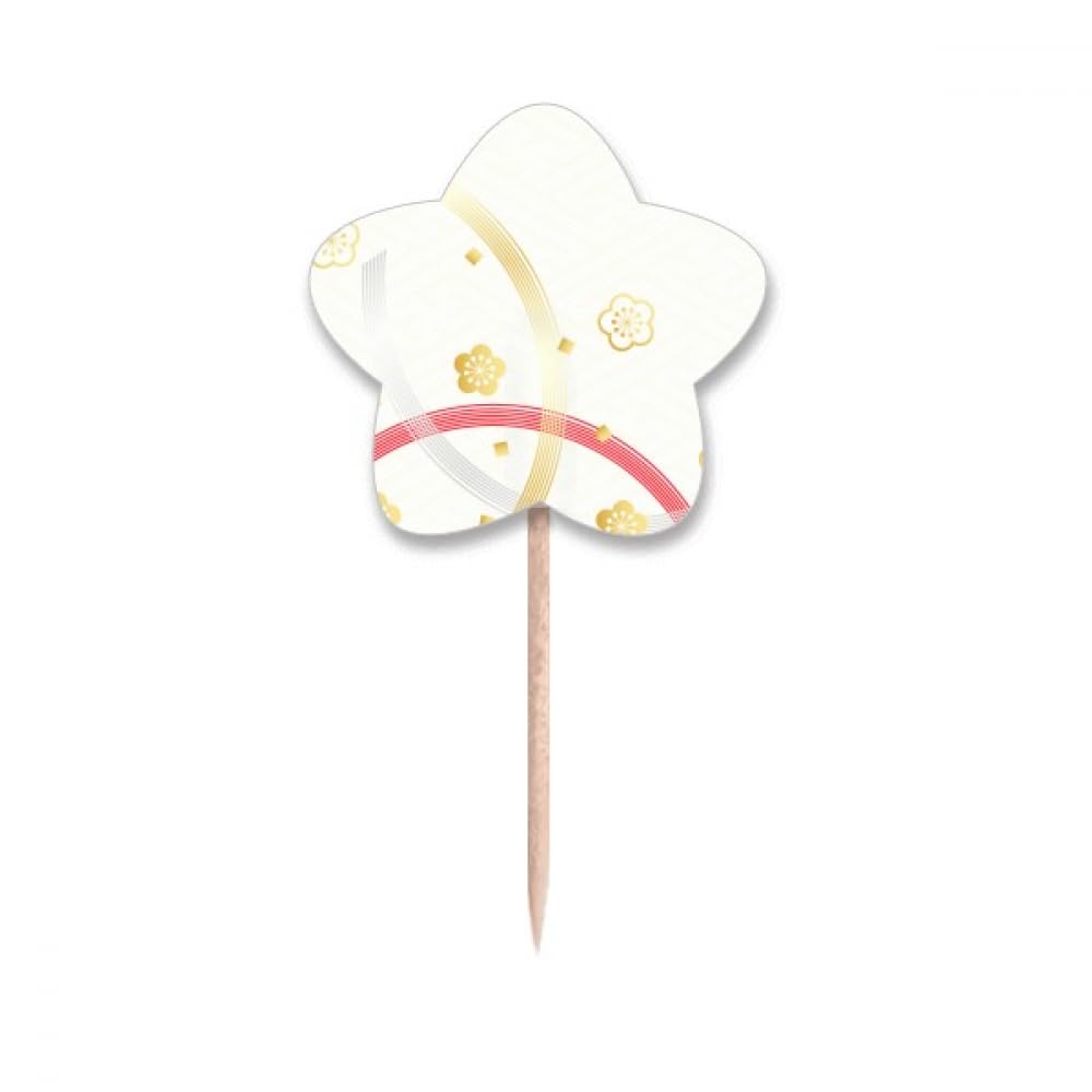 Cure-dents avec drapeaux et étoiles pour cupcakes déco de table géométrique