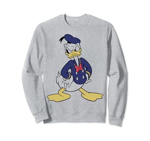 Sweat Donald Duck Vintage Disney Mickey and Friends pour homme et femme en coton noir