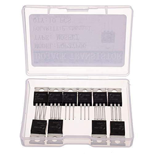 Bojack Fqp27P06 Mosfet 27 A 60 V Fqp27P06 P-Channel Power Mosfet Transistor To-220(Pack Of 10 Pcs) #TOP1
