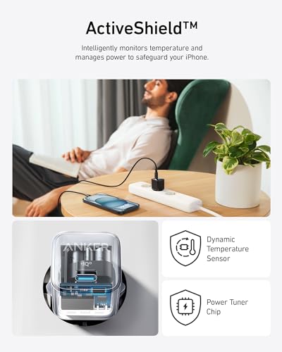 Anker 511 Chargeur iPhone Rapide (Anker Nano Pro) 20W PIQ 3.0, Chargeur USB C Durable pour iPhone 13/13 Mini/13 Pro/13 Pro Max/12, iPad/iPad Mini, Pixel, Blanc(Câble Non Inclus)