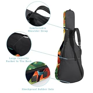 JRHEJTFZ Housse pour guitare acoustique de 1,9 cm d’épaisseur – Imperméable – Durable et élégante – Imprimé toucans, Multicolore., 42.9×16.9×4.7 in, Motif imprimé tendance - Les Beatles, Paul McCartney, John Lennon, RIngo Starr, George Harrison JRHEJTFZ Housse pour guitare acoustique de 1,9 cm d'épaisseur - Imperméable - Durable et élégante - Imprimé toucans, Multicolore., 42.9x16.9x4.7 in, Motif imprimé tendance – Image 3