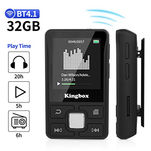 MP3 Player 32GB with BT 4.1 Supports TF up to 128GB, HiFi Sound