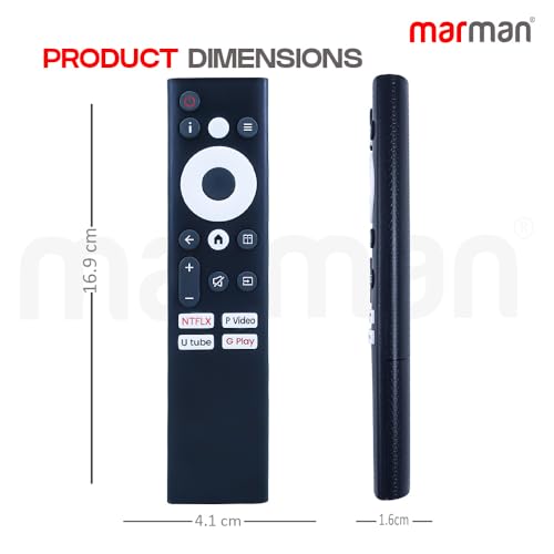 Image of marman Compatible with Skyworth Google TV Remote Suitable for Smart 4K UHD QLED Full HD & HD Tv's Non Voice Command - Match Keys Exactly with Existing Remote Controller