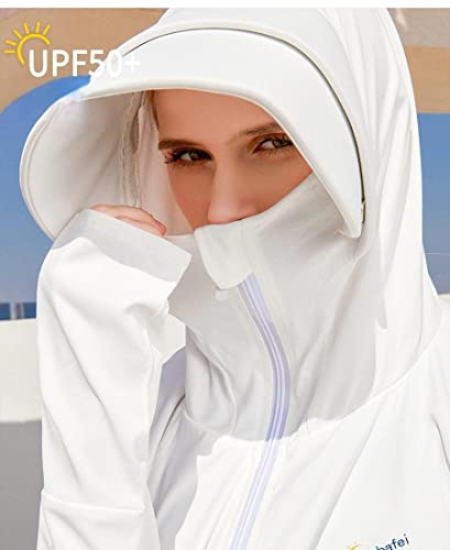 Women's Sun Protective Jacket Full Zip UPF 50+ UV Sun Protection Clothing Lightweight Long Sleeve Hoodie Sun Shirt3