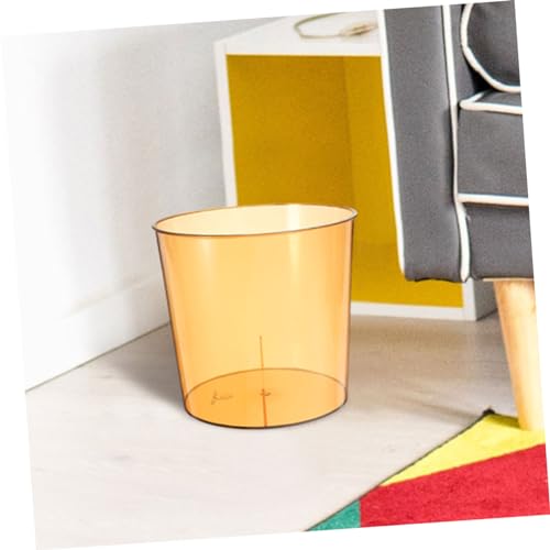 Caneca de basura rectangular multiusos color naranja miniatura 5