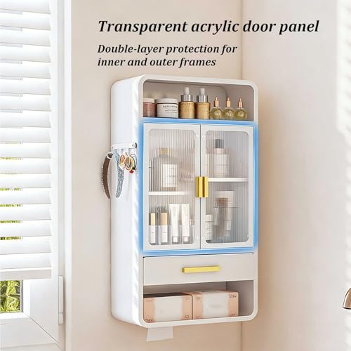 Armoire de rangement avec tiroir pour optimiser les petits espaces de bain - 4