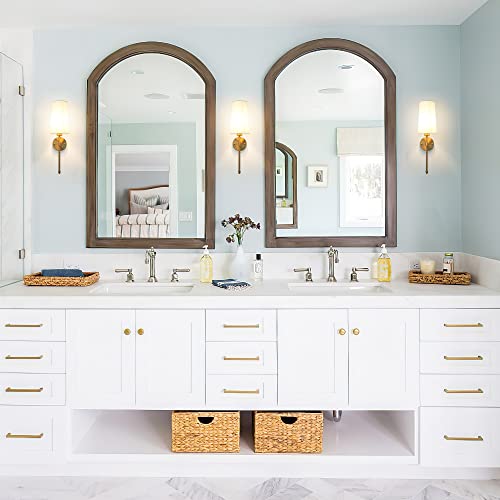 Battery Operated Wall Sconce Light With Remote Control, Dimmable Wall Sconce Set Of 2 With White Fabric Shade, Indoor Wireless Battery Operated Wall Lamp Light For Bedroom Living Room, Bulb Included ( #TOP6