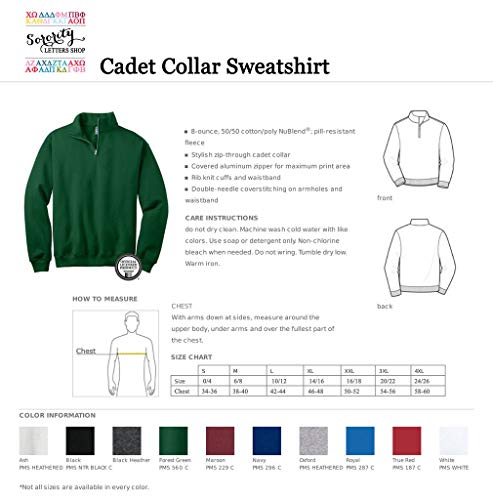 Sorority Letters Shop Alpha Epsilon Pi Unisex Quarter Zip Pullover2