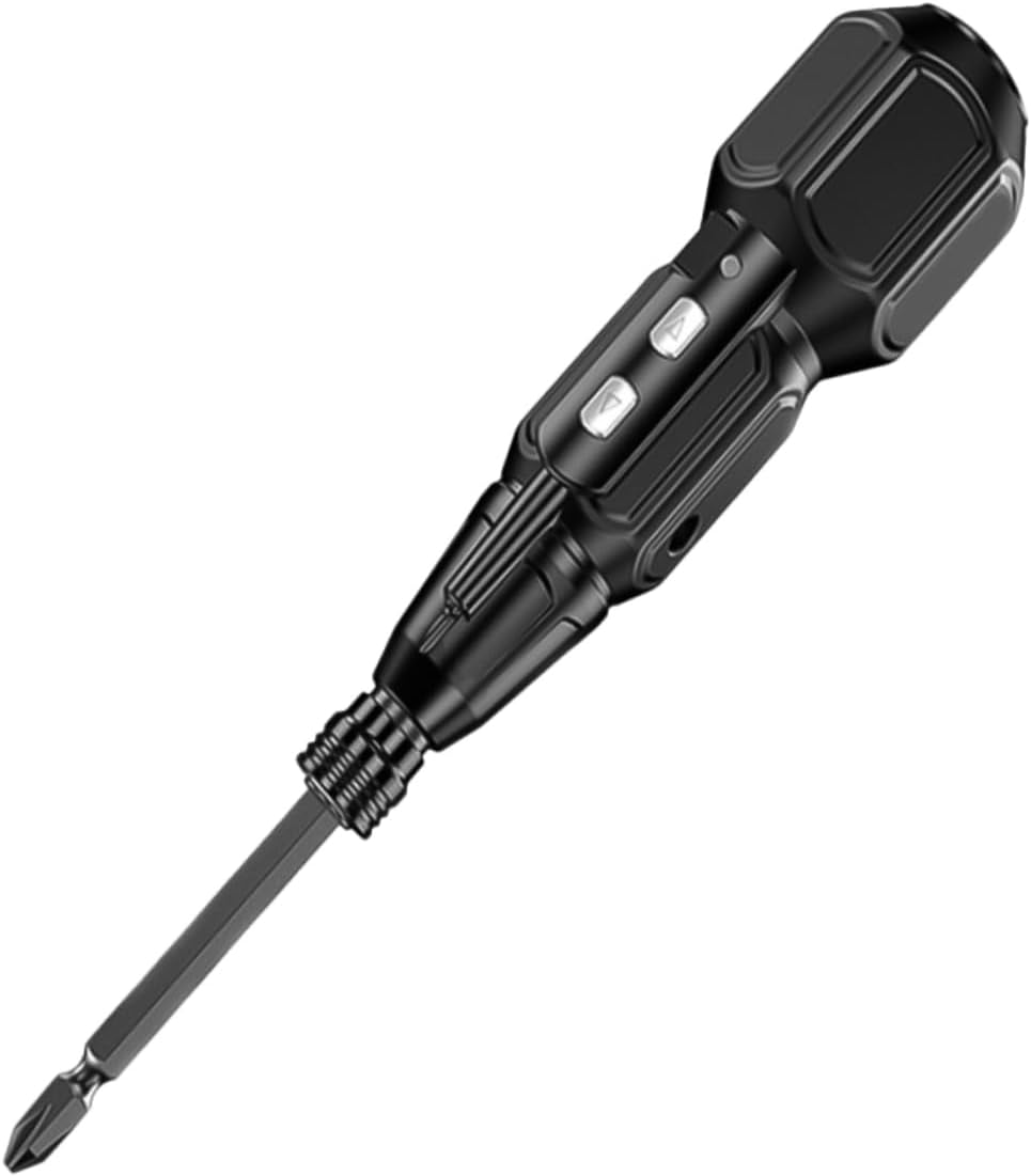 NUOBESTY 1set Rechargeable Screwdriver with Usb Charging Portable Cordless Power Drill for Home Projects Includes Driver Bit and Front Led Light